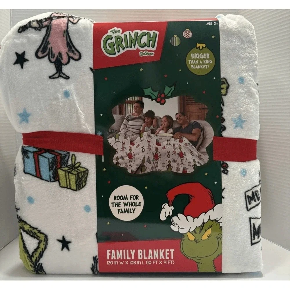 Dr Suess‎ Grinch Family Blanket